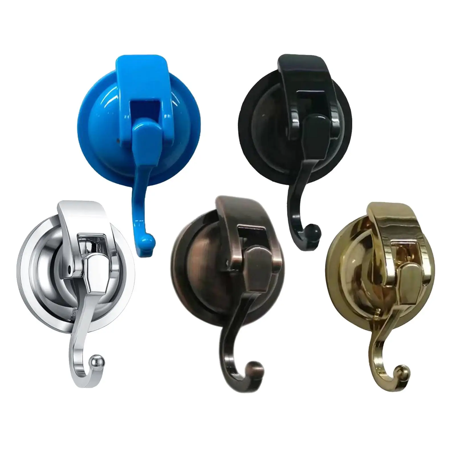 

2x Suction Hooks No drill Reusable Waterproof Small Durable Heavy Duty Suction