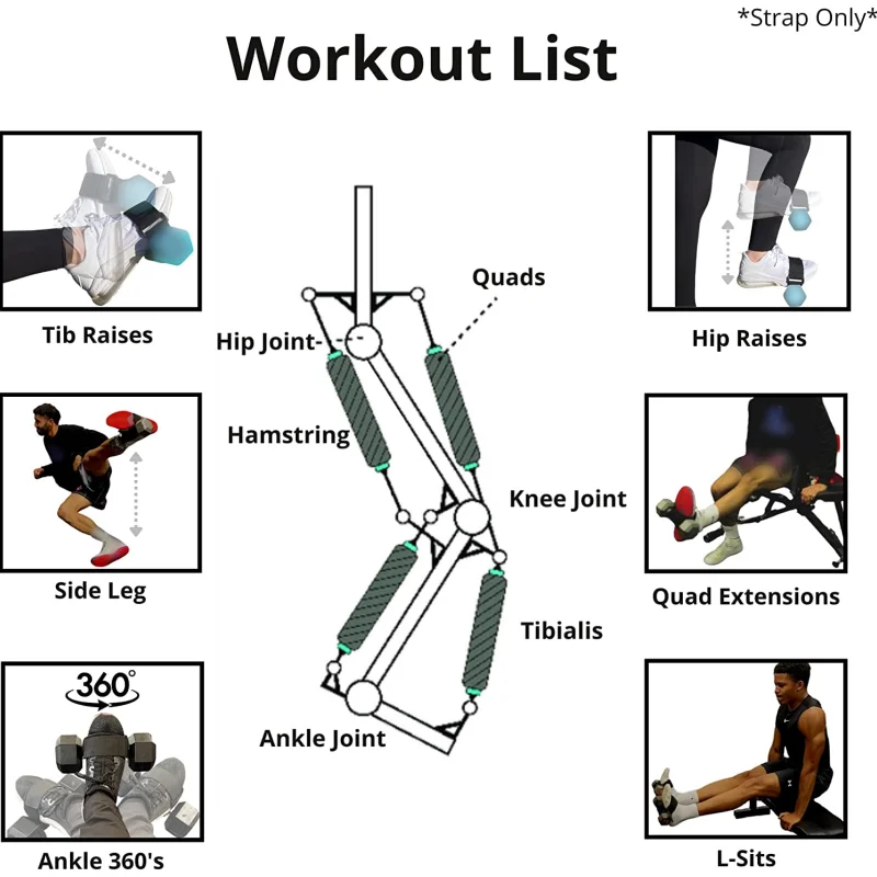 Fitness Bar Tib Bar Equipment for Tibialis Trainer Knees Over Toes Tibia Dorsi Calf Machine Monkey Feet Weight Lifting