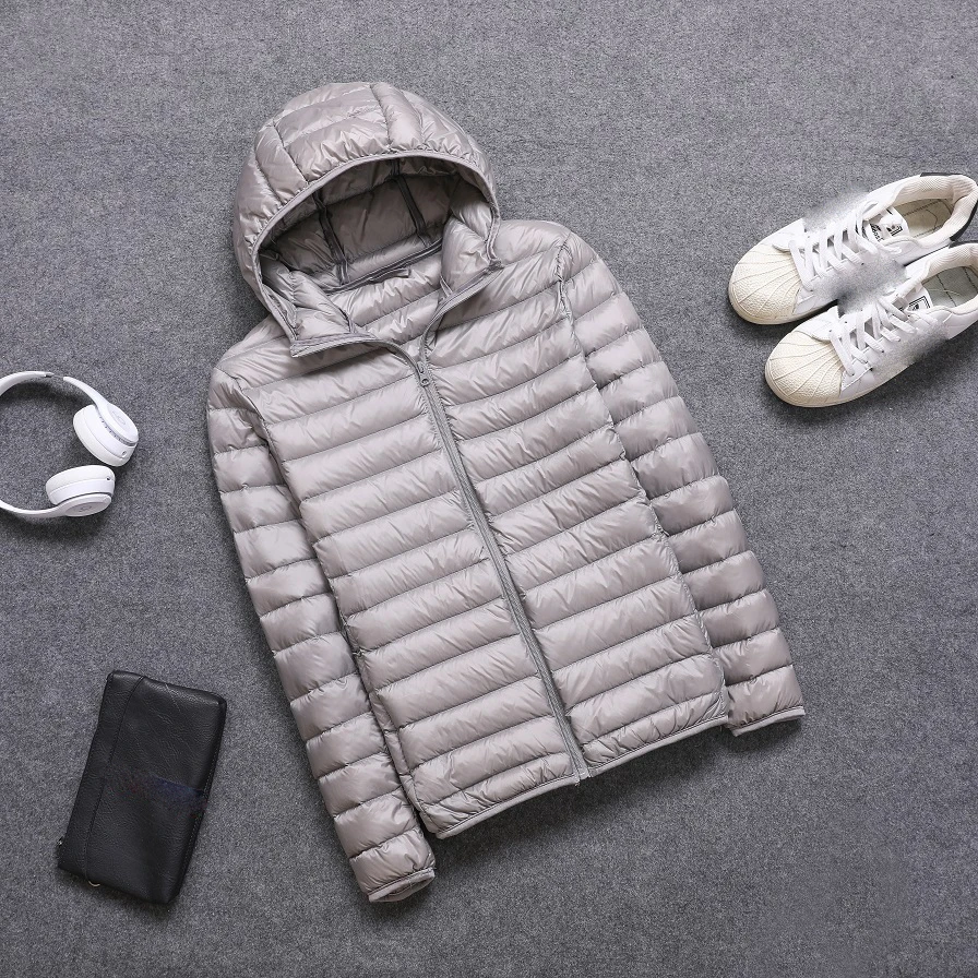 Men Winter Jacket New Ultra Light Duck Down Parkas Slim Men Puffer Jacket Portable Windproof Down Coat Chaqueta