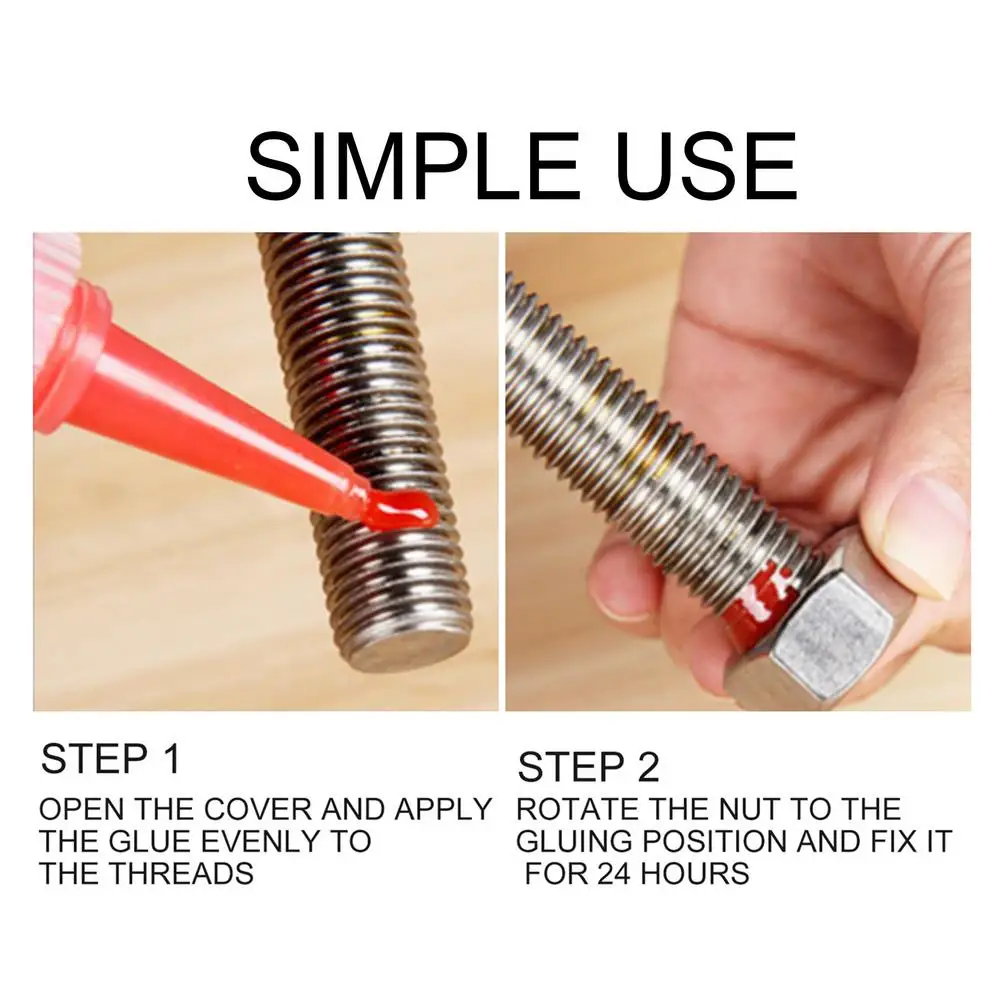 Description Picture 2 of item50ml Metal Glue Screw Glue Repair Sealant 50ml Multifunctional Super Glue Adhesive Home Supplies Screw Accessories