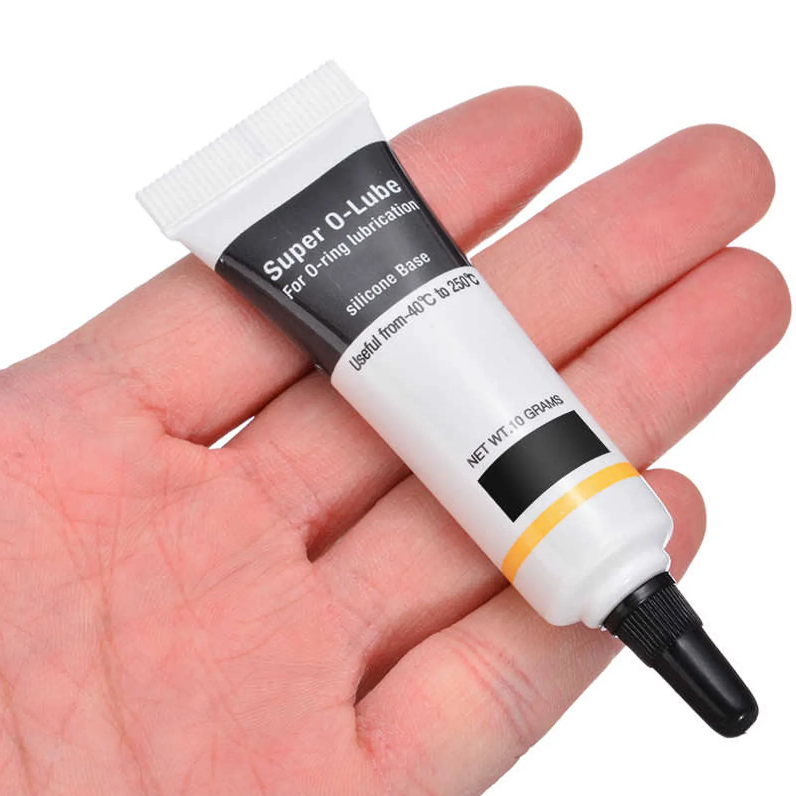 Silicone Grease Lubricant Silicone Grease Waterproof Food Grade Silicone Lubricant Grease for O Rings Ring Faucet Plumbers 10g NIN668
