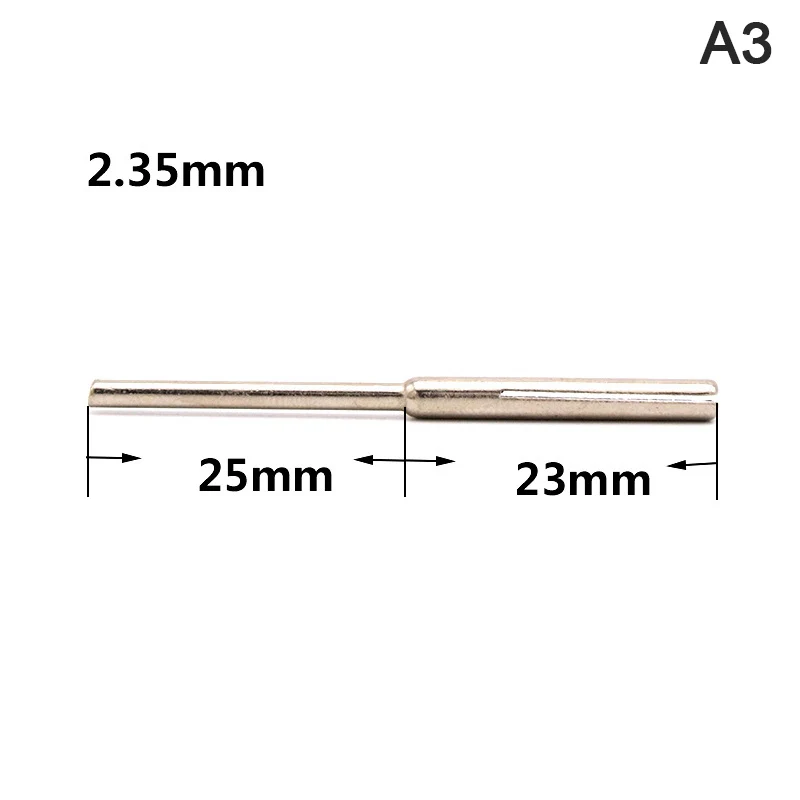 10PCS/12PCS 2,35mm 3mm Schaft Schleifpapier Klemme Split Dorne Lange Schleif Halter Clip Stange für Dreh Werkzeuge – Detail 4
