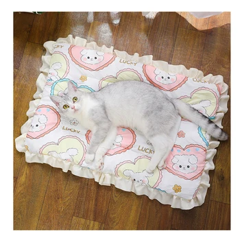 Flannel Thickened Dog Bed Mat Soft Pet Sleeping Mat for Dogs Cats Winter Warm Pet Blanket 1