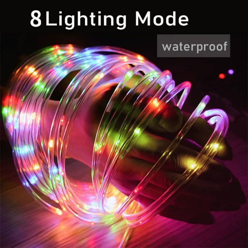 Outdoor Solar String Light Waterproof Copper Wire String Lamp for Garden Patio Christmas Wedding Party Tree Xmas Decoration