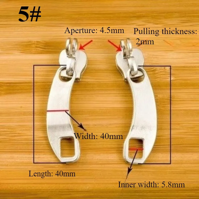 2/4/6PCS 지퍼 풀러 5    8    10    DIY 의류 수하물 배낭 지퍼 수리 키트 액세서리