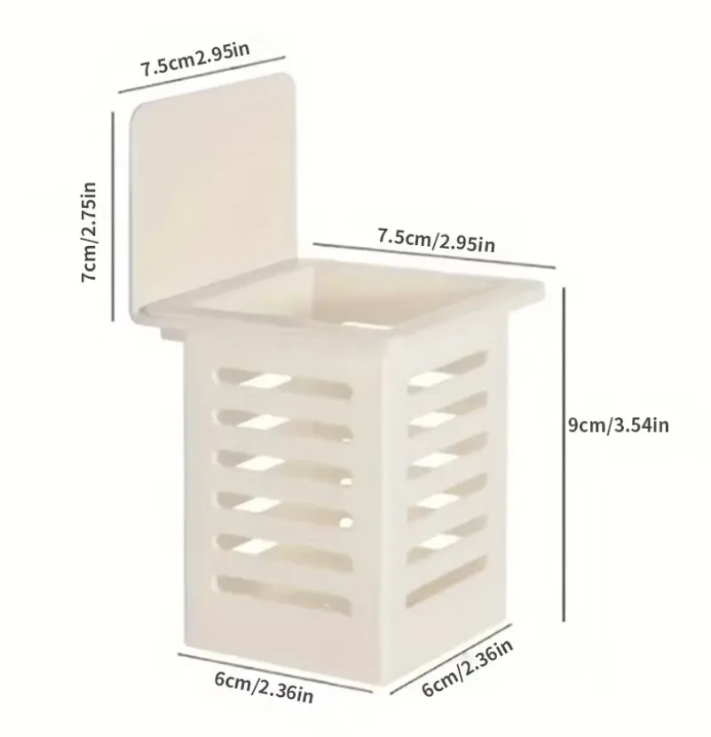 Toothbrush Holder Portable Wall Mounted Set Space-saving for Home Travel Dormitory