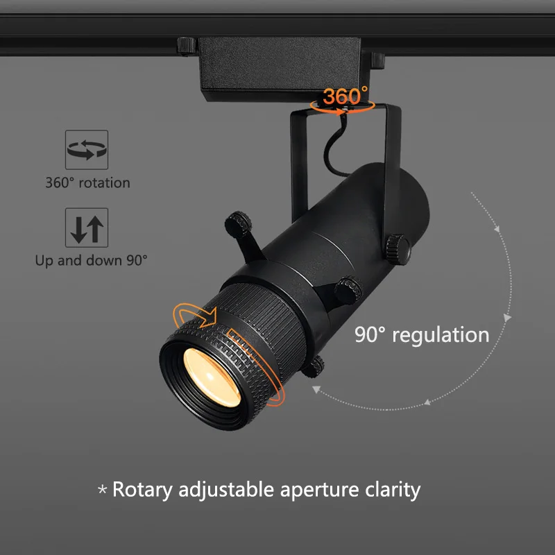 Focus LOGO Lamp Rail Zoomable Shapeable Cut Led Track Projector Lights ...