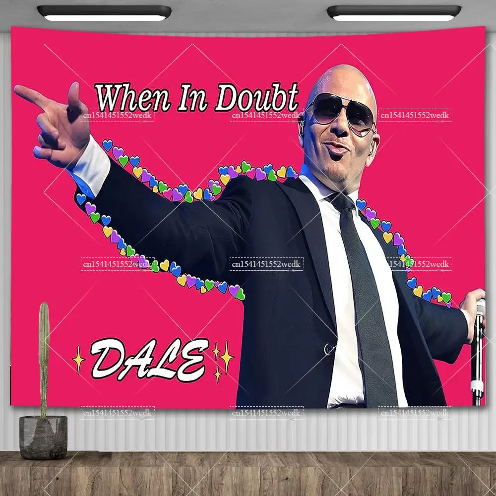 Mr. Worldwide Wall Tapestry Gobelin Funny Meme Tapestry Aesthetic India Hippie Decor Tapestries Living Room Home Decoration