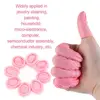 100PCS Disposable Finger Cover Rubber Gloves Non-slip Anti-static Latex Finger Cots Fingertips Protector Gloves Nail Art Tool 6