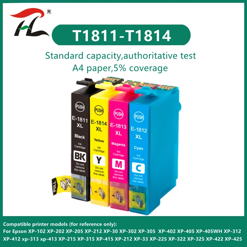 

18XL, совместимый с T1811 T1812 T1813 T1814, чернильный картридж для EPSON