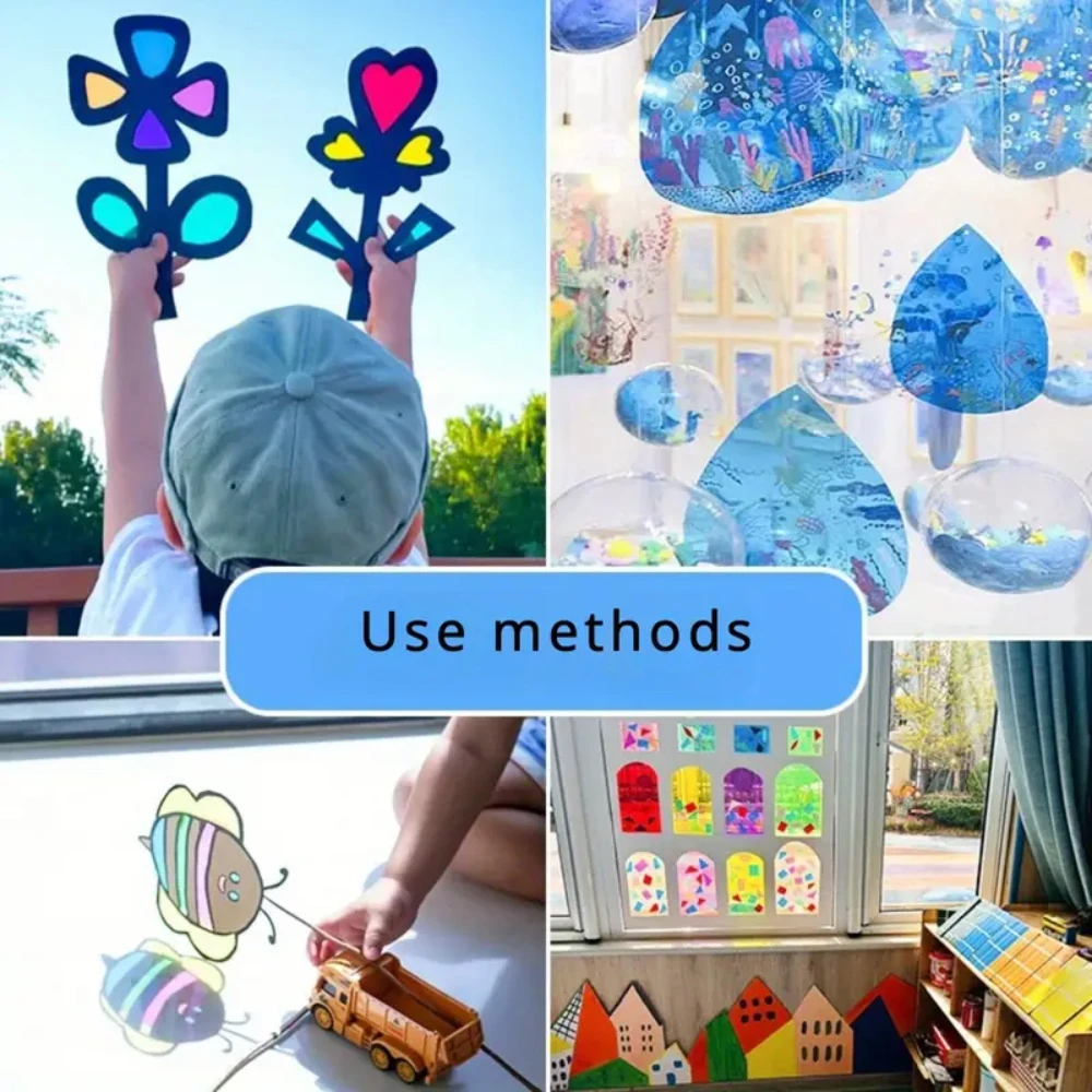 plastic sheet,light filter gel film A4 Transparent Colored Plastic Sheet PVC Waterproof Color Filter Sheet 0.3mm Thickness DIY Handmade Material Building Model