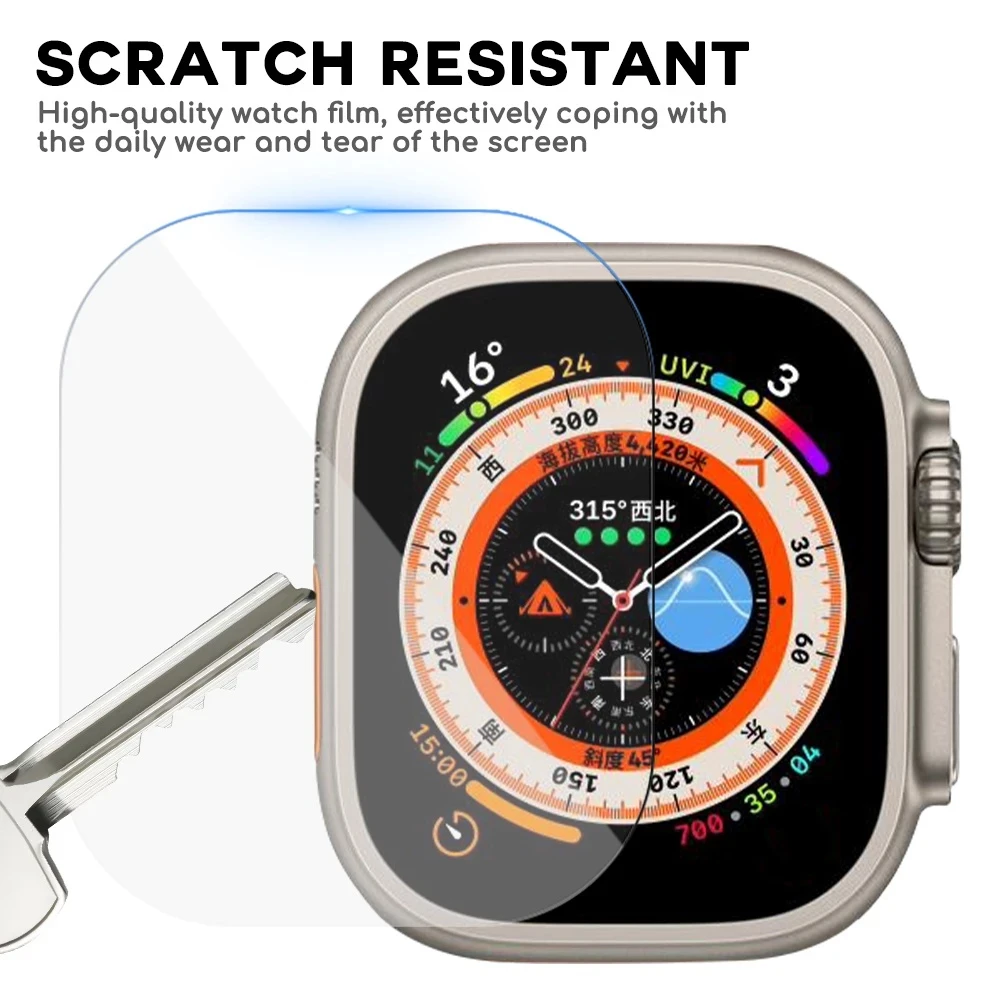 49mm hd vidro temperado para apple watch ultra 49mm protetor de tela para iwatch série 8 ultra iwatch ultra filme acessórios