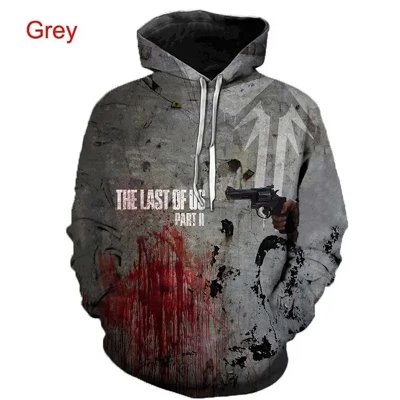 

Hot Game The Last Of Us Part 3d Hoodie Men Unisex Cool Pullovers Sweatshirt Casual Loose Oversized Men Hoodies Streetwear