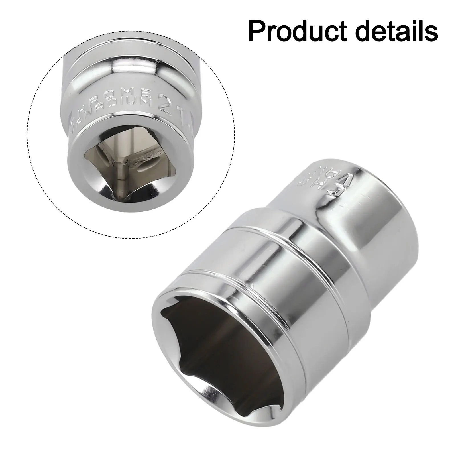 Description Picture 2 of item17-21mm Six Angle Sleeve Convert  Hex Deep Socket Wrench Head Sleeve For Ratchet Wrench Auto Repair Hand Tools