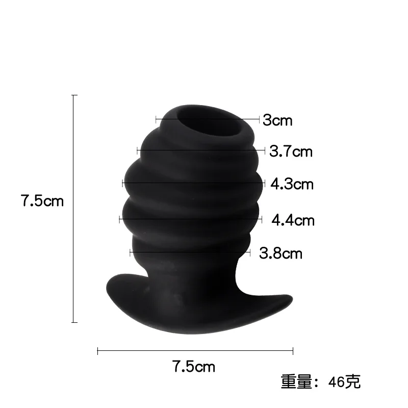 Hollow Anal Plug Soft Prostate Massager For Men And Women_voghion.com