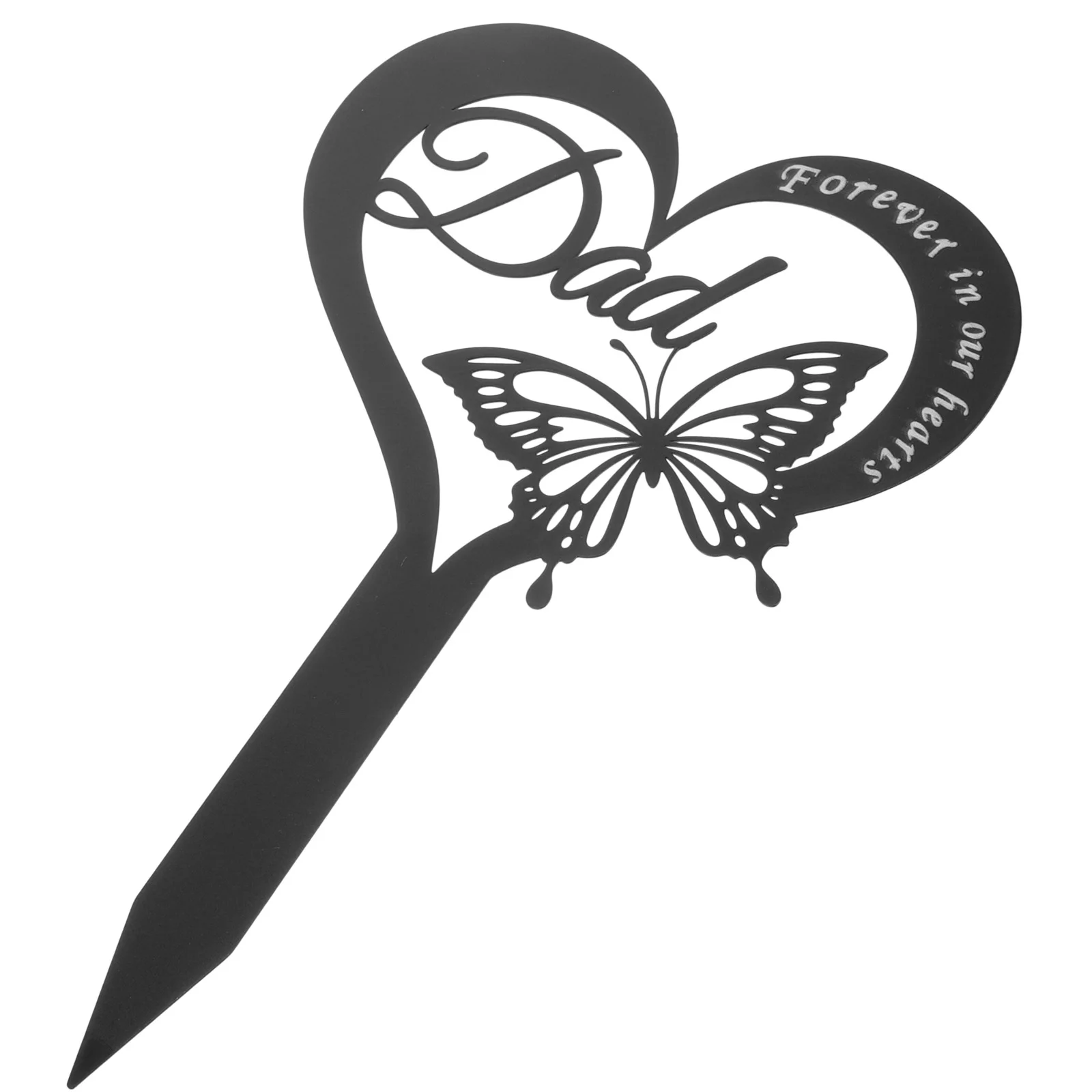 묘비 하트 모양 기념 마커, 어머니 아버지 다리미 묘지, 묘지 정원 마당 표지판