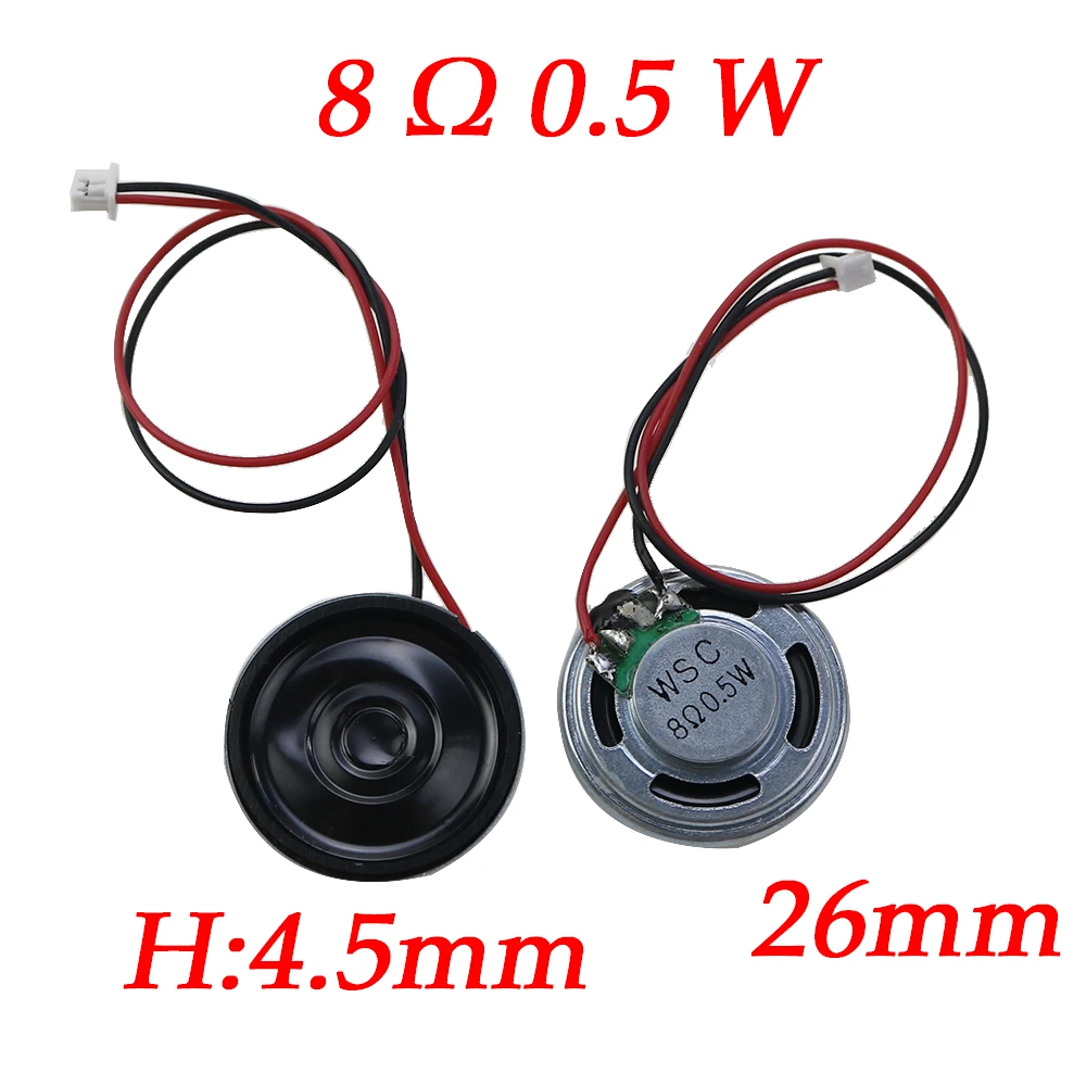 Ultra dünner Lautsprecher 8 Ohm 0,5 Watt 0,5 W 32R Durchmesser 20mm 23mm 26mm 32mm 36mm 40mm 50mm mit mx1, 5 Anschluss kabellänge 15cm – Detail 5