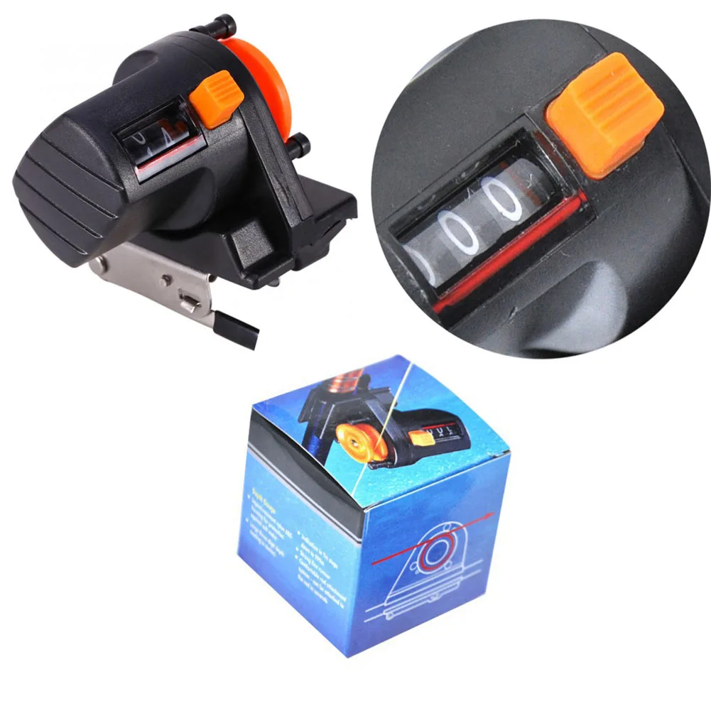 Digital Display Fishing Line Depth Finder Counter Meter Gauge Wire Gauge Meter Plastic Fish Depth Finder 0-999M