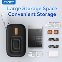 Eaget 2,5-дюймовый чехол для жесткого диска, портативная сумка для жесткого диска для внешнего портативного жесткого диска, чехол для хранения, защита черного цвета — изображение 4