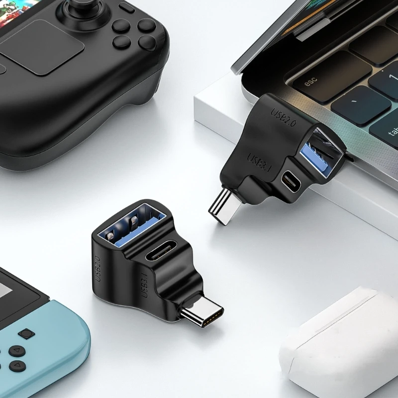USB to USB 어댑터 유형 남성 USB 2.0 여성 변환기 고속 충전 어댑터 노트북 전화 용 20Gbps 100W