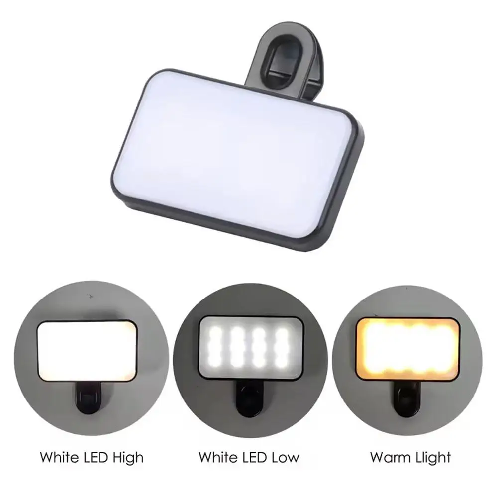 Lampe LED rechargeable USB-C pour GoPro/action cam, 24 perles 2835, 3 modes couleur