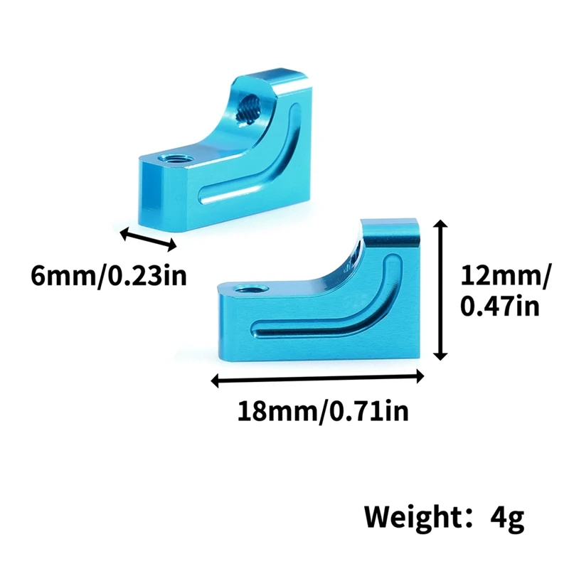 

2Pcs Metal Servo Mount Servo Fixed Bracket Stand For Tamiya TT02 XV01 TB03 TT-02 XV-01 TB-03 1/10 RC Car Upgrade Parts