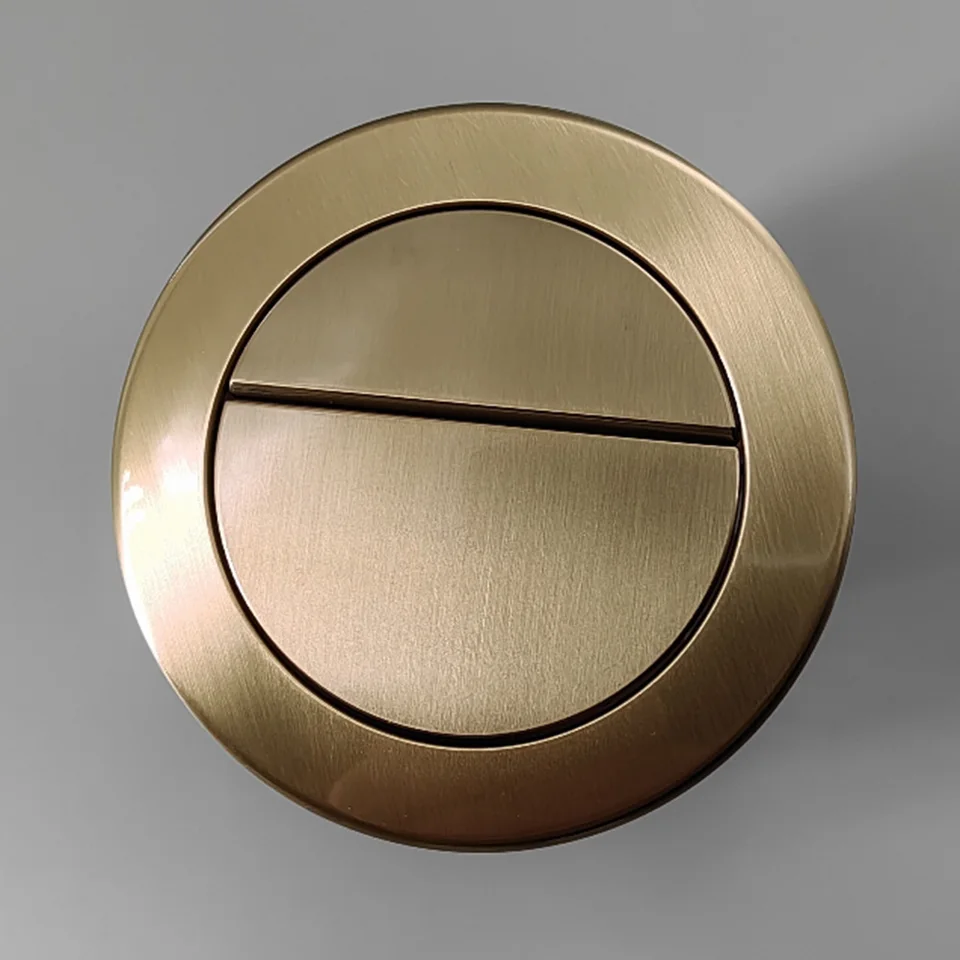 Bouton De Chasse D'eau En Laiton Brossé - Trou De Réservoir