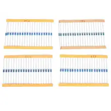 

2600Pcs/Set 1/2 Watt Metal Film Resistors Assortment Electronic Kit 6cm 2.36in Assortment