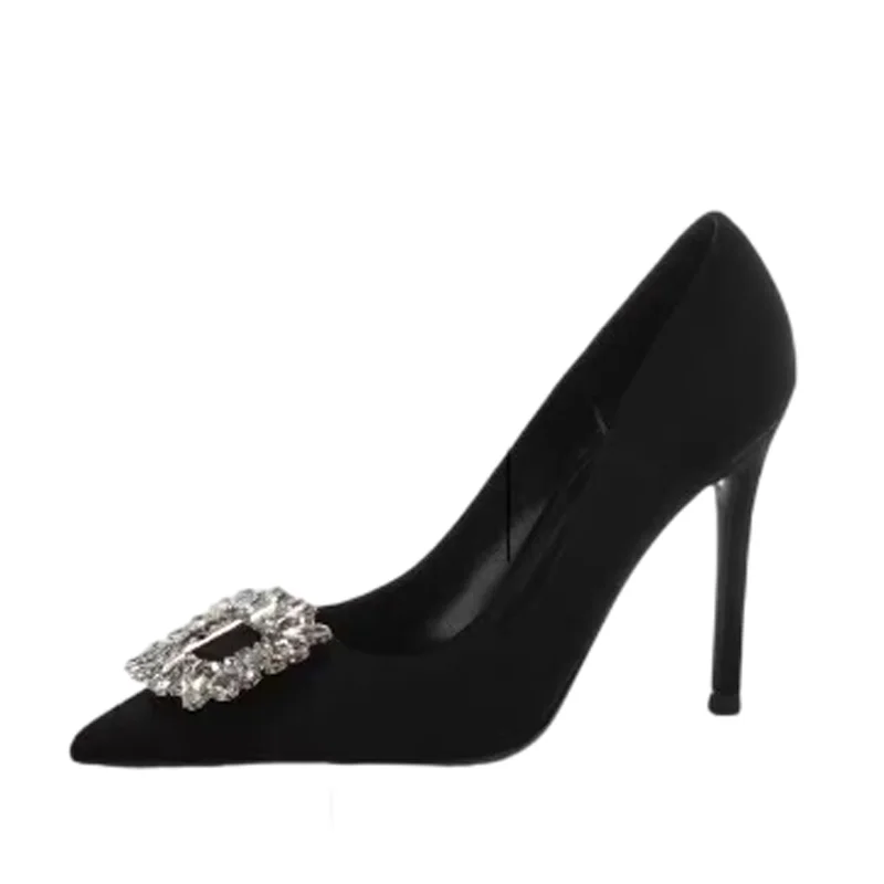 Crystal Women High Heels Shoes Pointed Toe Elegant Summer Sandals Fashion Sexy Woman Pumps 2025 Trend Brand Dress Female Zapatos 6
