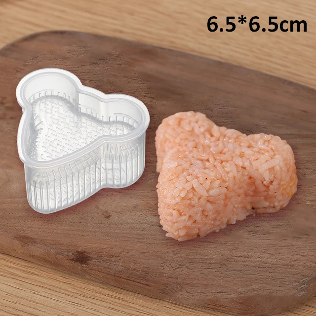 Moule à sushi rectangulaire en forme de boule de riz Onigiri Outil de  fabrication de bento avec poignée pour accessoires de cuisine Kangsanli