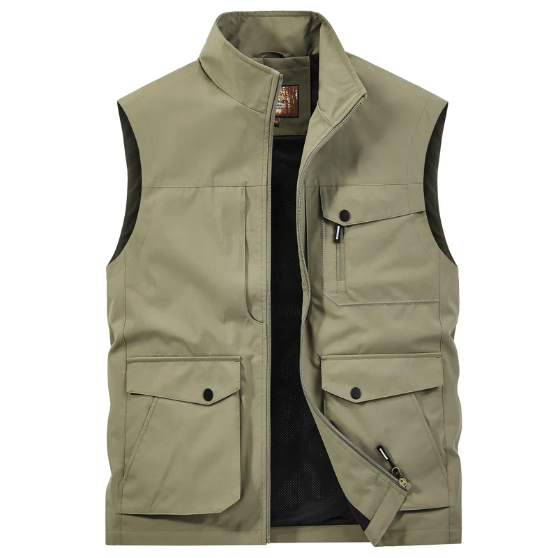 Men's Summer Outdoor Work Safari Fishing Travel Cargo Vest Jacket Multi Pockets Camping Hiking Sleeveless Mesh Waistcoat Vests fashionable vests sleeveless vests cooling vest nylon vest sleeveless vest