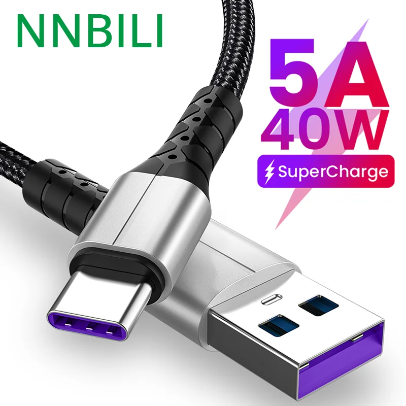 

Кабель Micro USB Type-C для передачи данных, 5 А, 40 Вт, 0,3/1/1 м