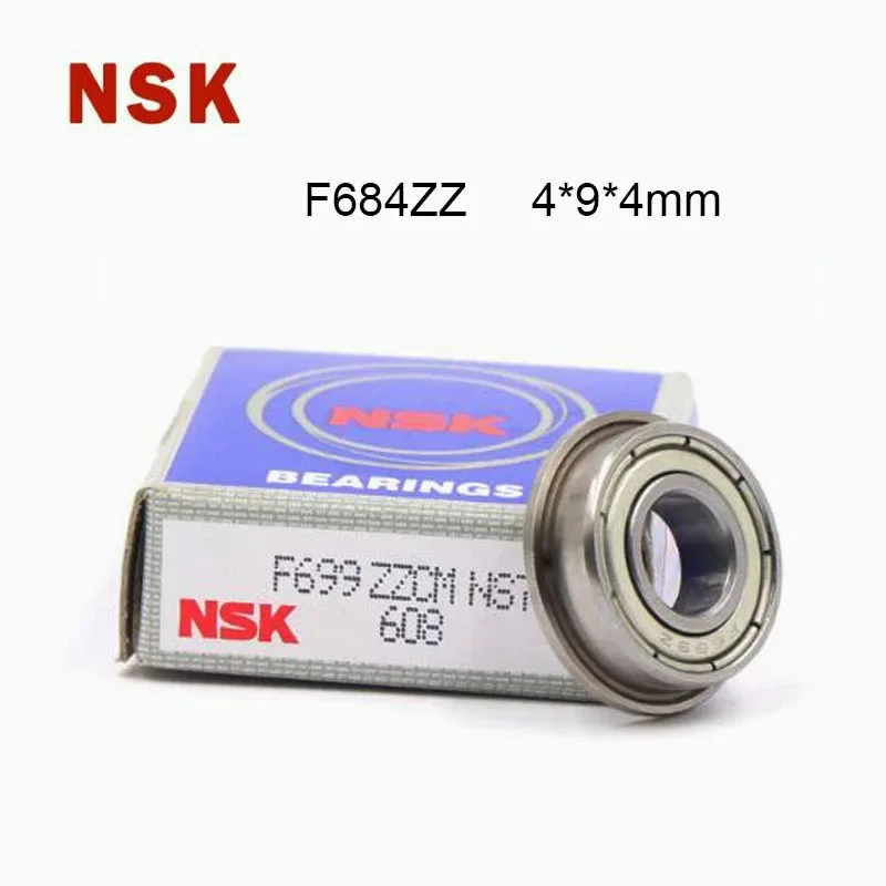 

Origin Iapan NSK Bearing F684ZZ Bearing 4x9x4mm (5/10PCS) ABEC-9 High Speed Miniature Flanged F684ZZ Ball Bearings LF-940DD