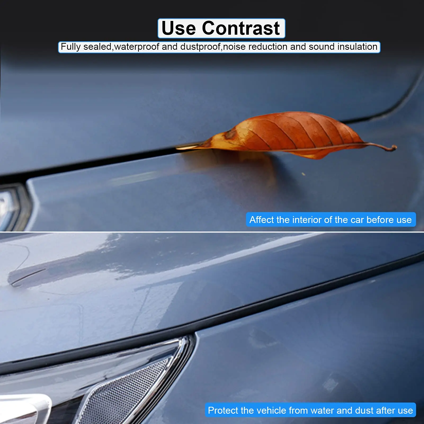 Auto Haube Dichtung Streifen Motor Abdeckungen Dichtungen Trim Universal Auto Gummi Dichtung Streifen Dichtstoff Abisolieren Gummi Wasserdichte Aufkleber – Detail 6