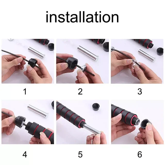 2.8/3m Ropes To Jump Crossfit Portable Fitness Equipment Aerobics Fast Steel Wire Jump Rope Boxing Yoga for Woman Man WeightLoss 6