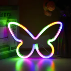 Enchanting Butterfly LED Neon Light - Perfect Decorative & Gift Lighting (Butterfly - colorful)