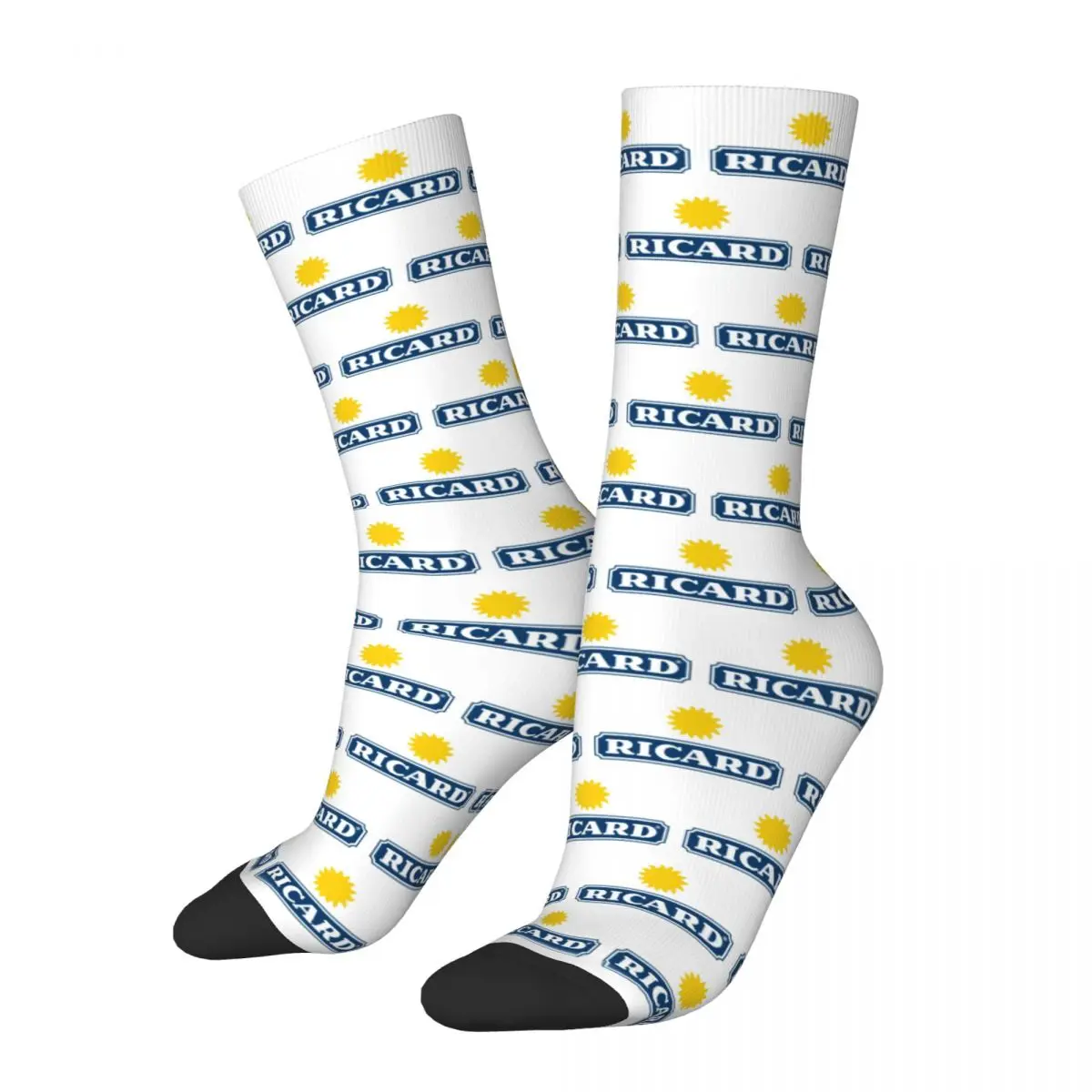 

Ricard Merch Logo Socks Harajuku Sweat Absorbing Stockings All Season Long Socks Accessories for Unisex Birthday Present