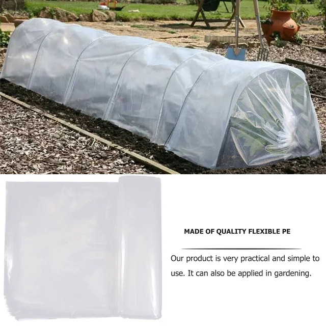 Üvegházhatású Film Műanyag Növények Kerti Háztartási Védő Mezőgazdasági Borító Fagyvédelem Tiszta Esőálló Kertészet - Image 3