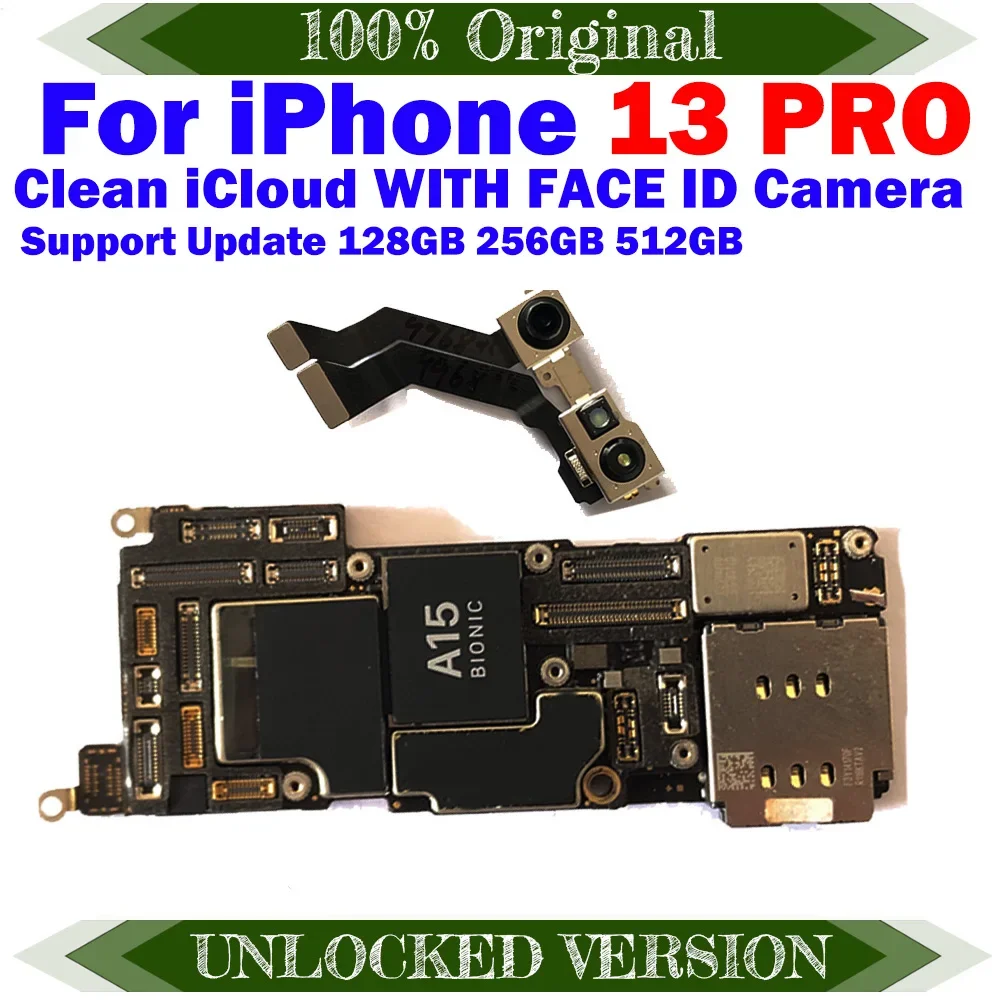 

Motherboard For iPhone 13 Pro Clean iCloud 128gb Mainboard With system 256gb Logic Board 512gb Full Function Support Update