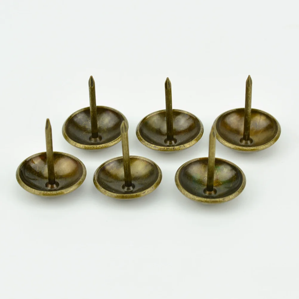

100pcs Tacks 10x15mm Bronze Decorated Door Nails Round Classical Nail Large-headed Nails