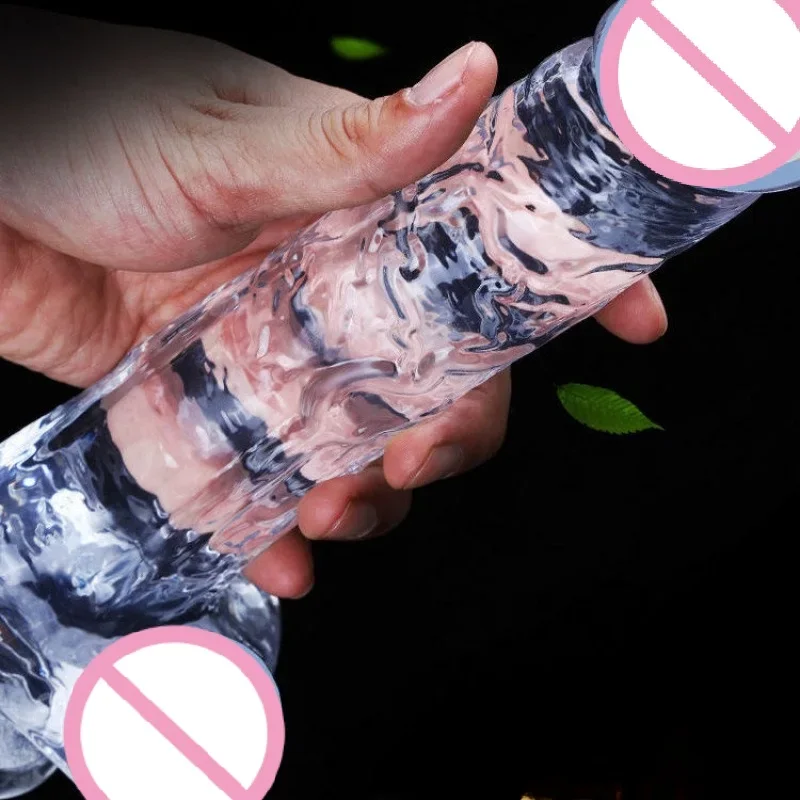 Transparent Soft Jelly Dildo Realistic Sex Toy Penetration Vagina Extensions Big Penis Long Huge Adult Erotica Dick female sex toys