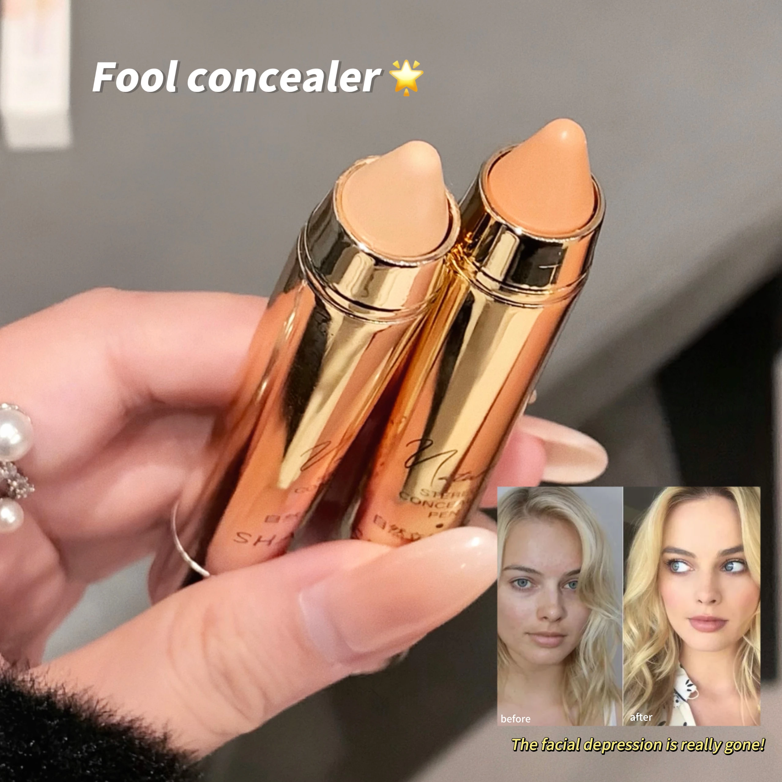 Natural Three-dimensional Concealer Pen Can Hide Acne Marks And Dark Circles And Facilitate Makeup Application nine tone concealer eye concealer concealer palette concealer foundation