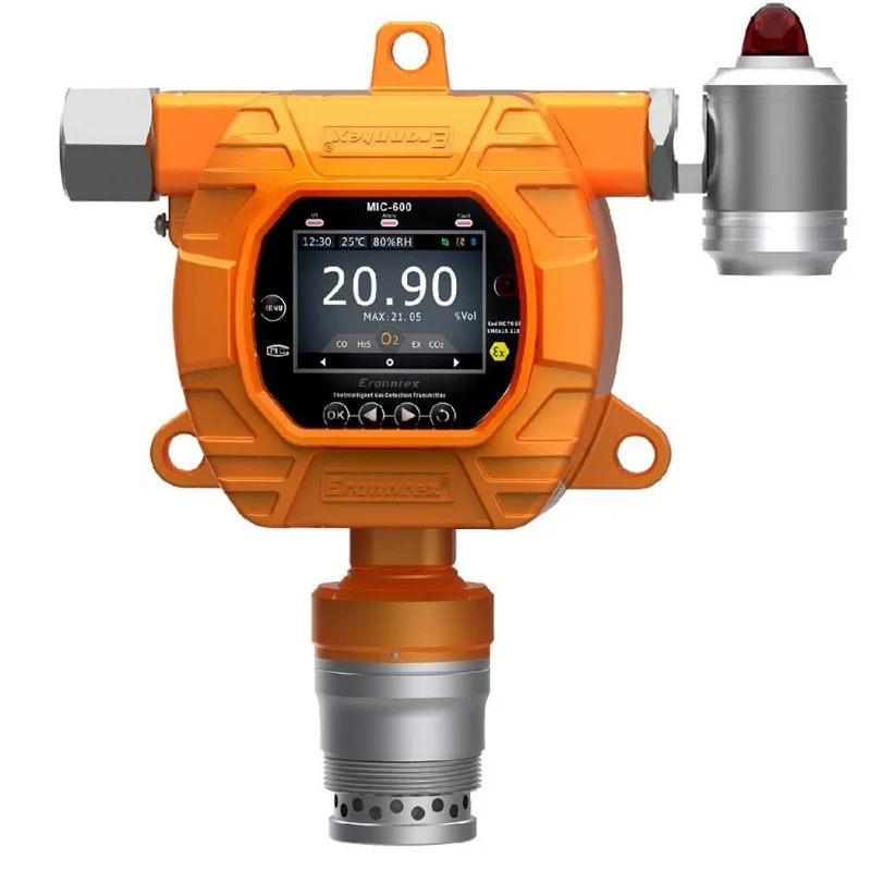 Online fixed hydrazine N2H4 gas detector analyzer sensor detection alarm 24-hour for remote /temperature humidity/concentration