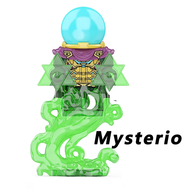 Brand DISNEY Spiderman Spider-Gwen Building Block Doctor Octopus Mysterio Miles Morales Lizard Electro Action Figure Kid Toys M-XP423