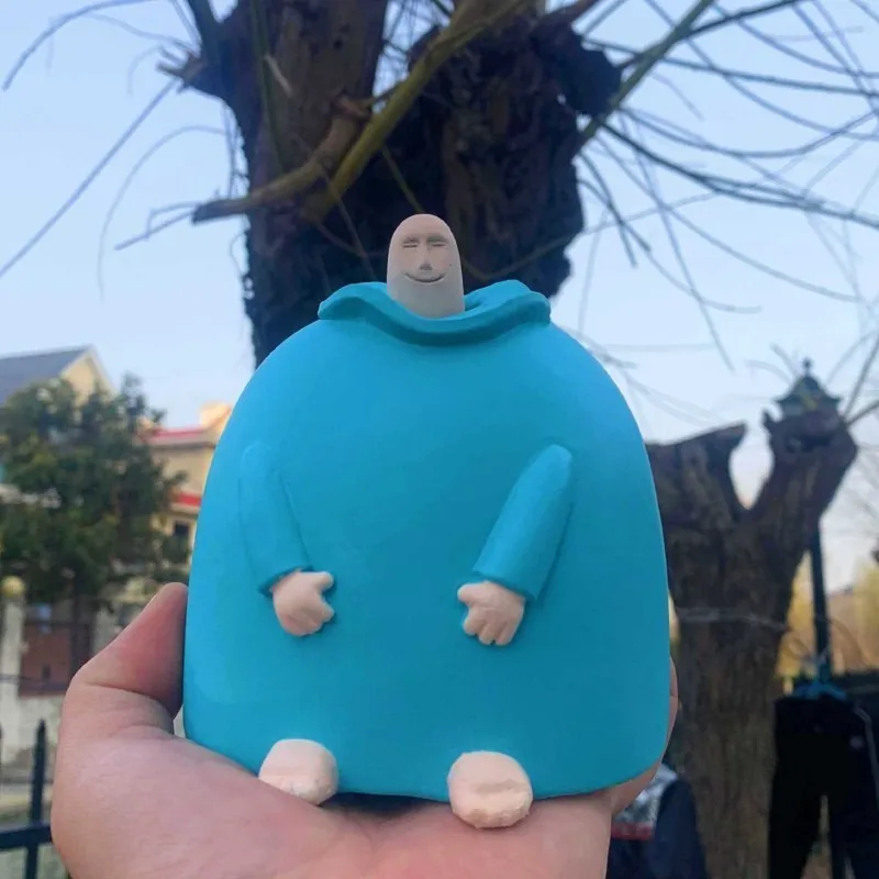 

Creative Fun Smiling Finger Anime Figure Personalized Table Decor Hand Erect Middle Finger Up Model Home Office Ornaments Toy Gi