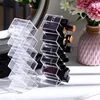Acrylic Lipstick Holder Organizer 10/16 Slots Clear Lip Gloss Fish Shape Tower Case Display Stand Storage Box Makeup Cosmetic 6