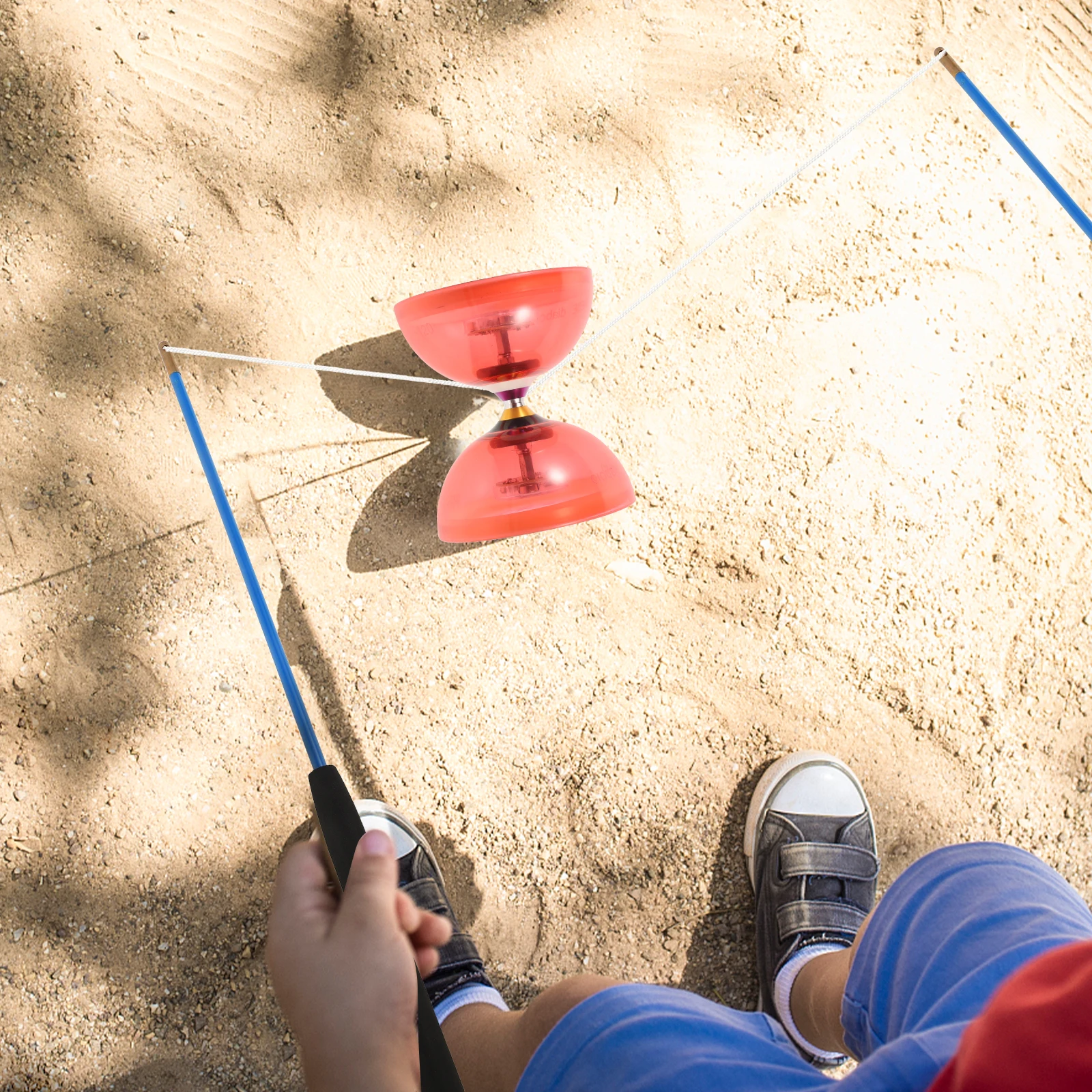 【original】 Anti-slip Diabolo Handstick Solid Professional Juggling Replacement Lightweight Precision Control Traditional.