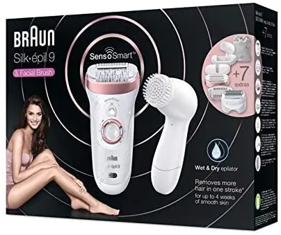 Дополнительный беспроводной Эпилятор Braun Silk-epil 9 9880 SensoSmart - 7 для влажной и сухой
