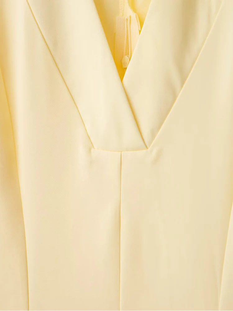 TFMLN New Women Casual Half Sleeve Long Dress Pure Color Slimming Shirt Dress Elegant Polo Collar Fashion Ladies Summer Outfit