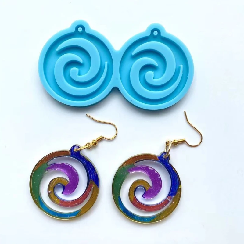 Flower-shaped Earring Silicone Mold is Suitable for Resin Epoxy Resin Diy Craft Earrings Pendant Earrings Jewelry Making